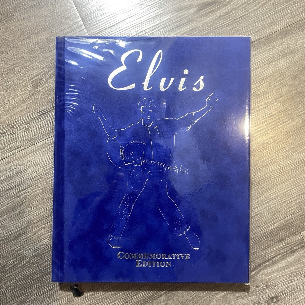 2001 Elvis Commemorative‎ Edition, Hardback, Guitar Bookmark, Blue Suede Cover